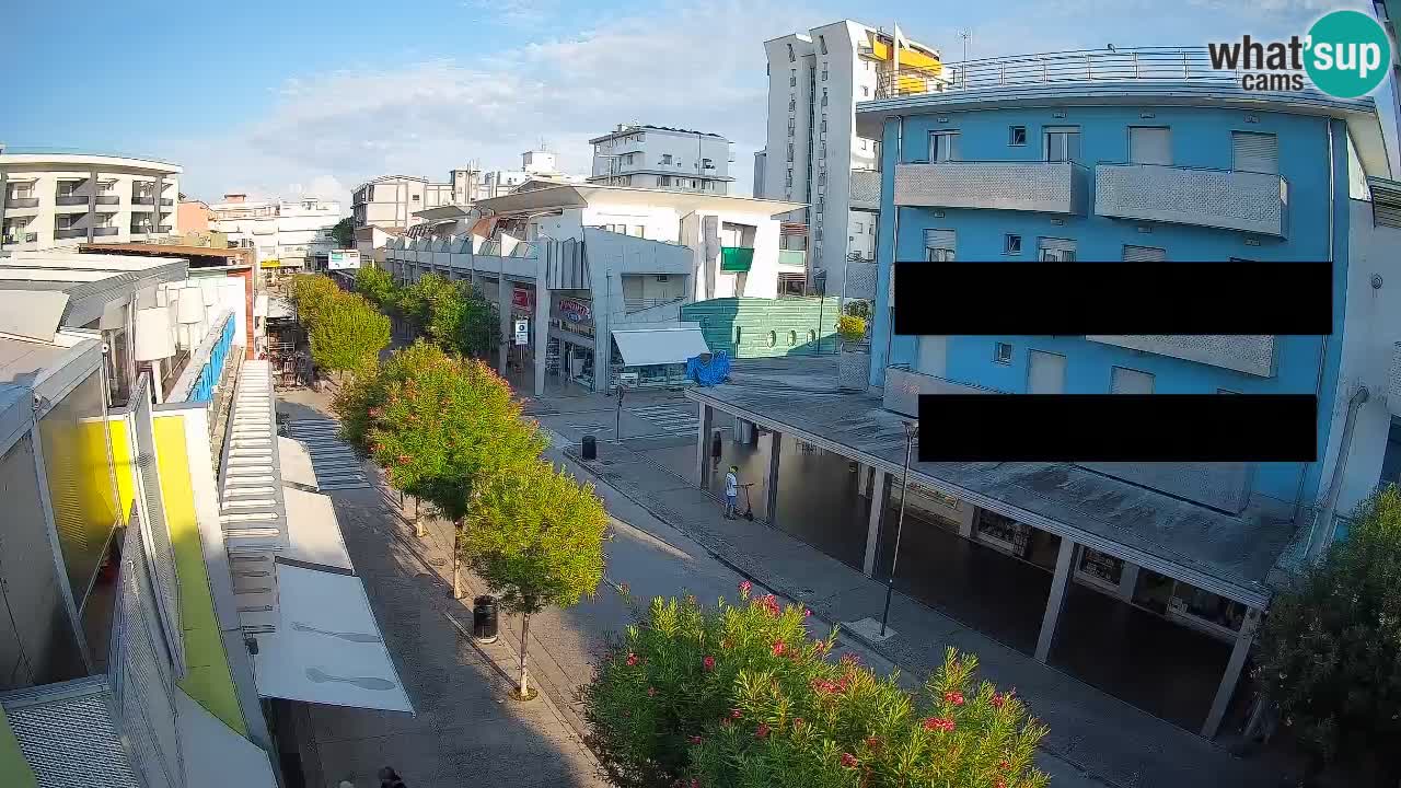 Bibione Fußgängerzone Webcam – Viale delle Costellazioni live