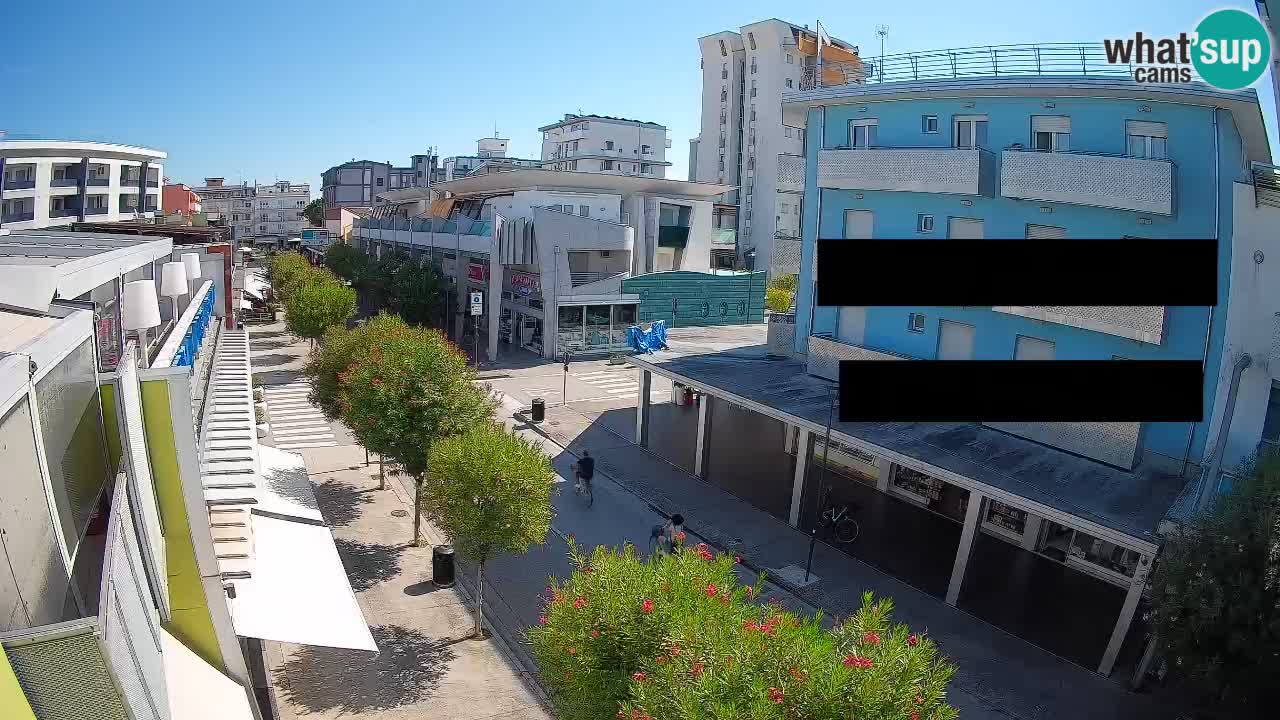 Webcam Passeggiata Bibione – Viale delle Costellazioni in Diretta