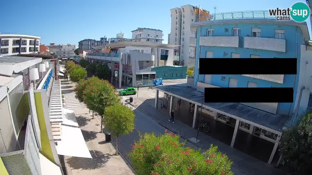 Bibione Fußgängerzone Webcam – Viale delle Costellazioni live