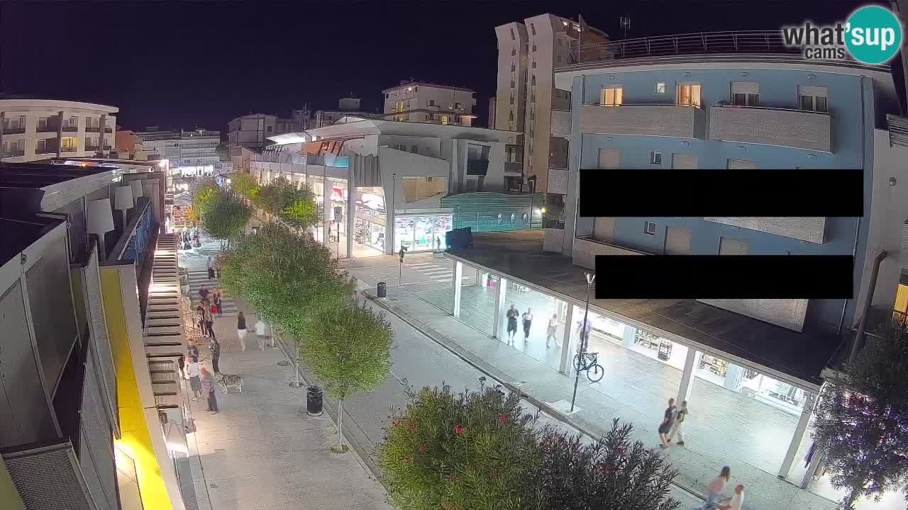 Web kamera Bibione Šetnica – Viale delle Costellazioni uživo