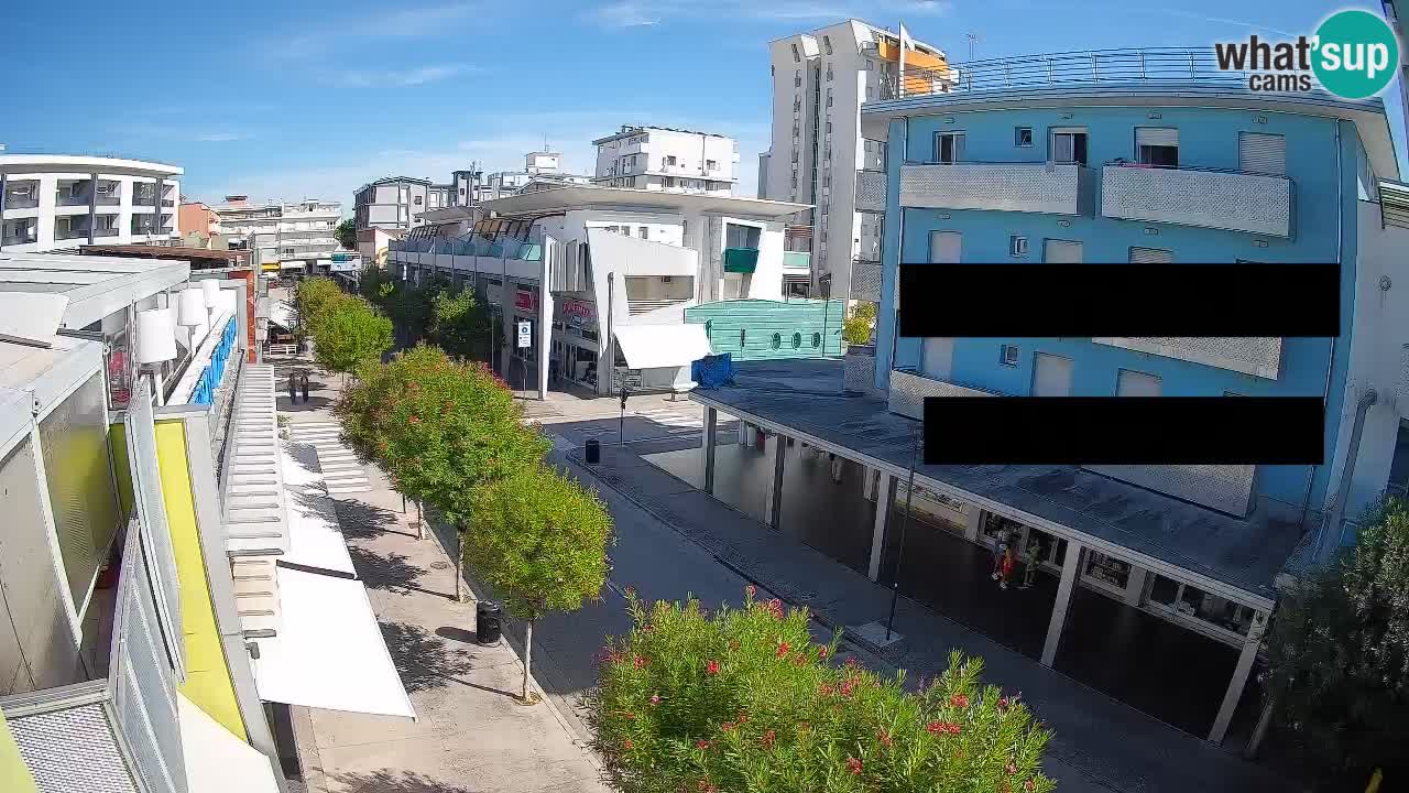 Webcam Passeggiata Bibione – Viale delle Costellazioni in Diretta