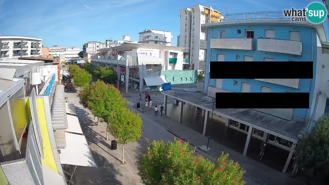 Bibione Fußgängerzone Webcam – Viale delle Costellazioni live