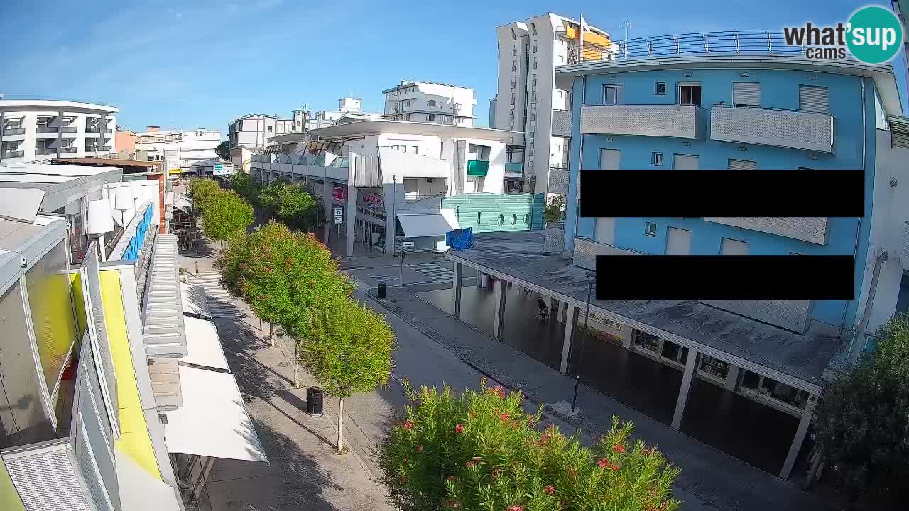Bibione Fußgängerzone Webcam – Viale delle Costellazioni live