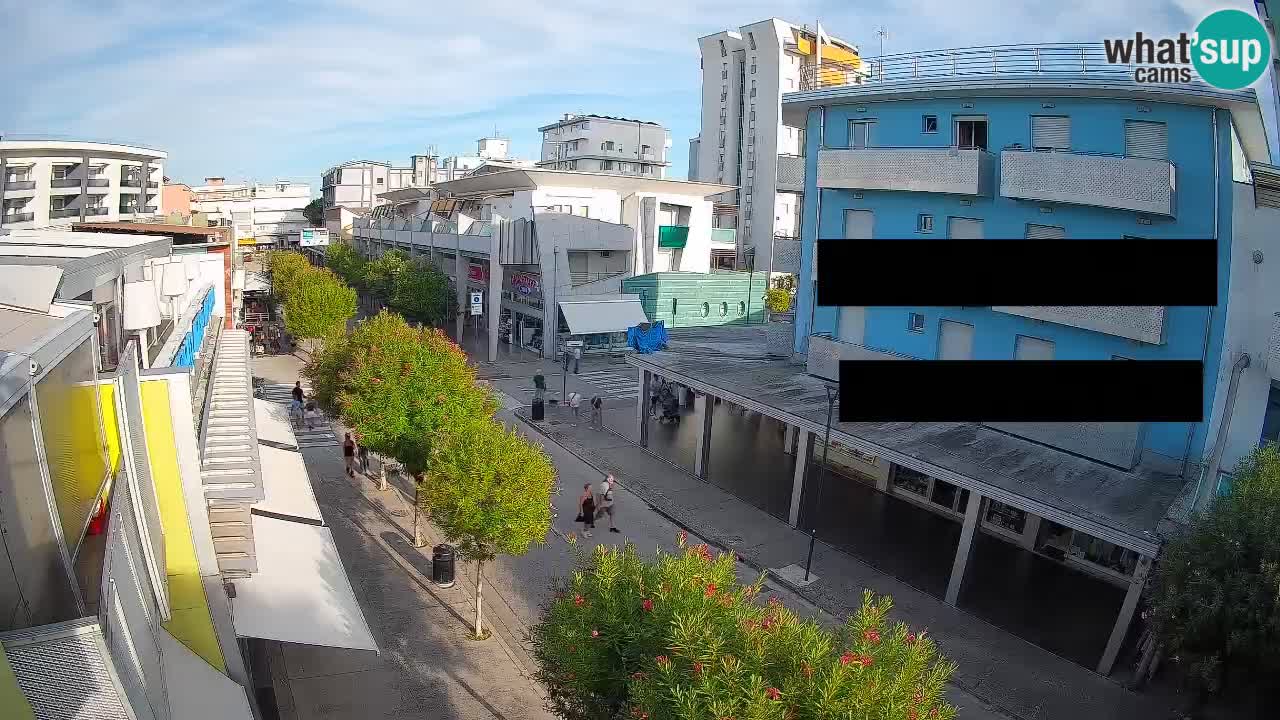 Webcam Passeggiata Bibione – Viale delle Costellazioni in Diretta