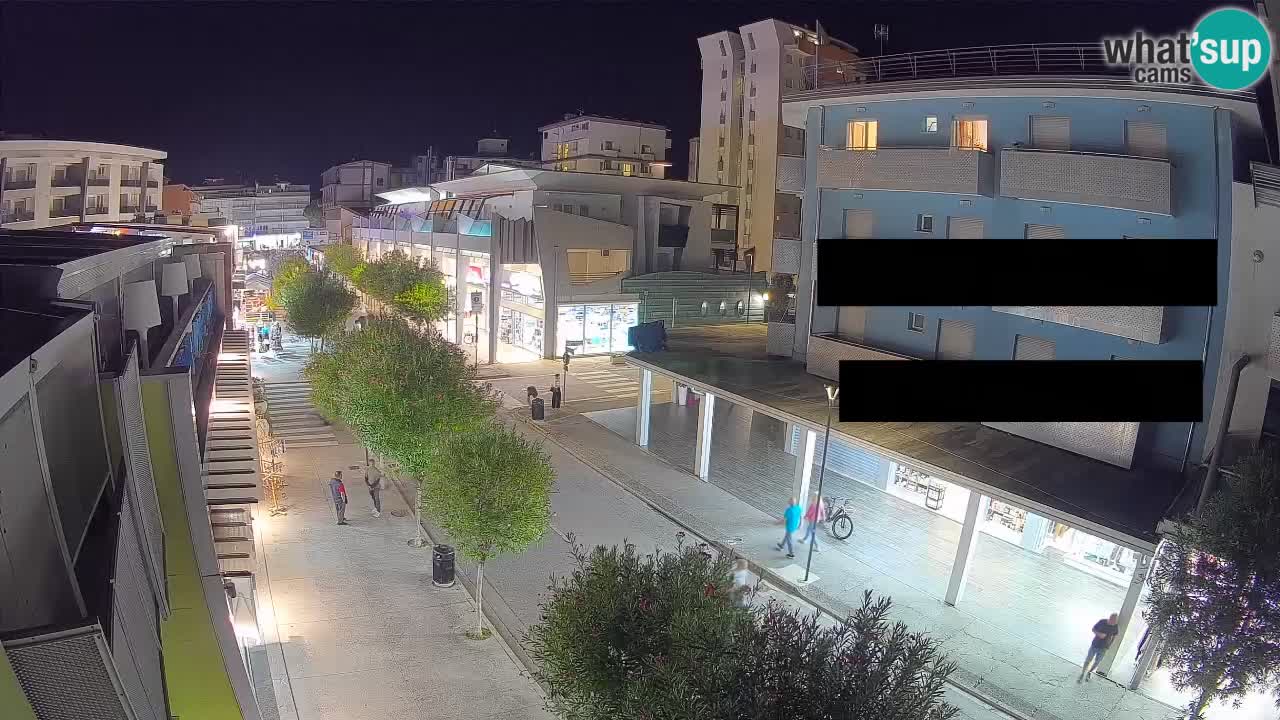 Bibione Fußgängerzone Webcam – Viale delle Costellazioni live