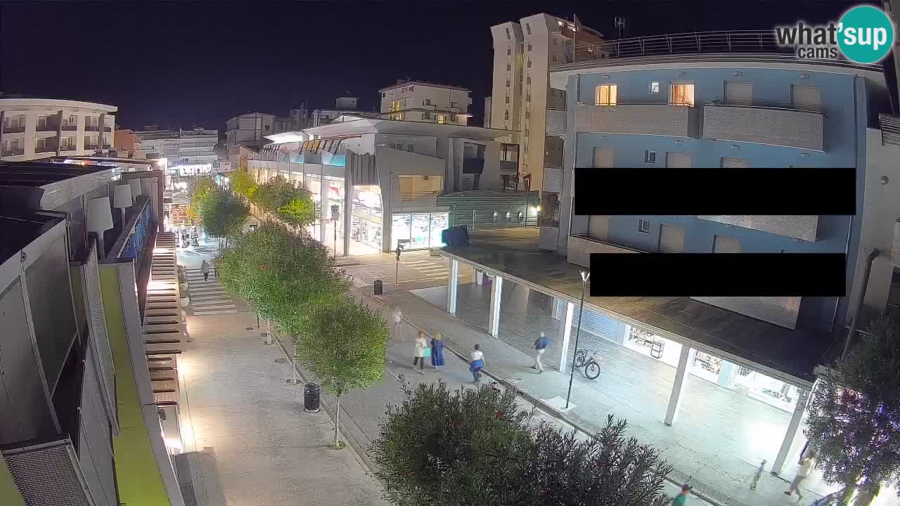 Bibione Fußgängerzone Webcam – Viale delle Costellazioni live