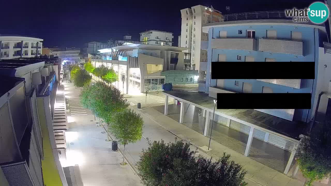 Bibione Fußgängerzone Webcam – Viale delle Costellazioni live