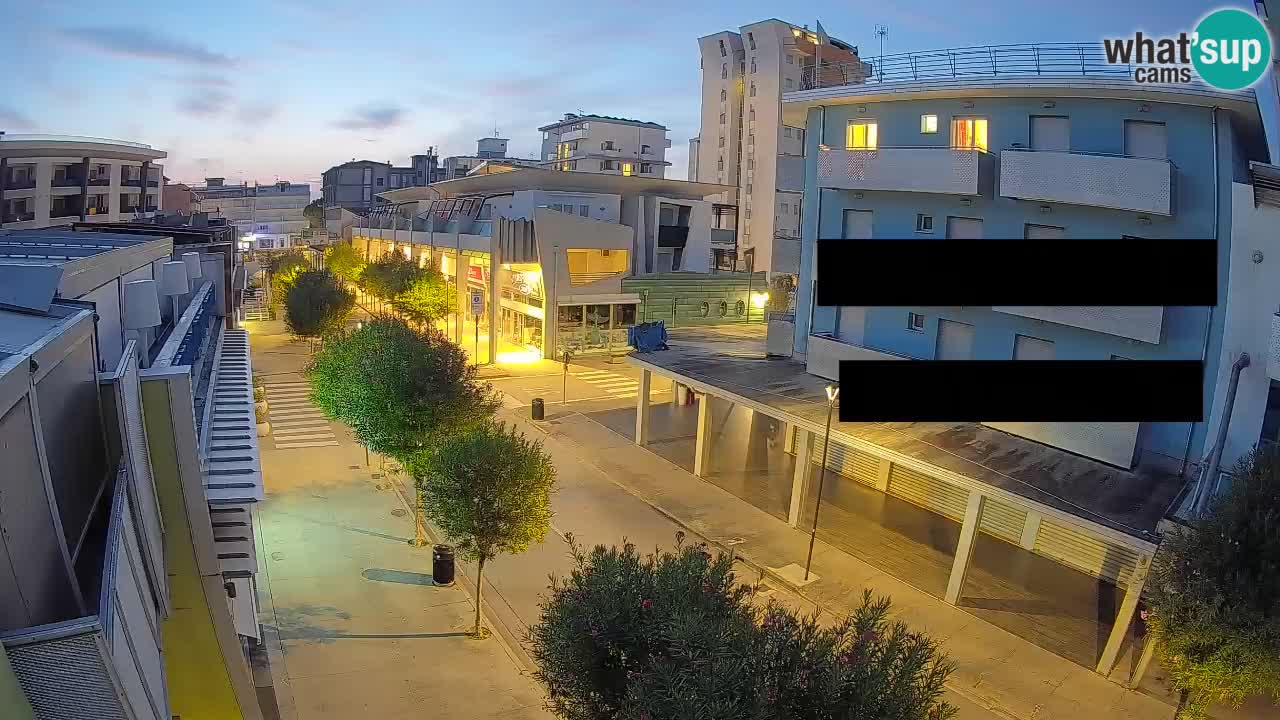 Webcam Promenade de Bibione – Viale delle Costellazioni en direct