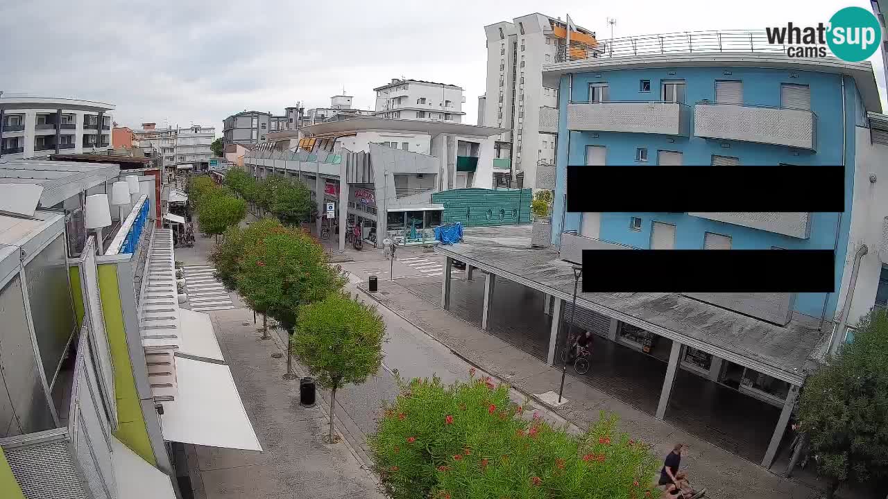 Bibione Fußgängerzone Webcam – Viale delle Costellazioni live