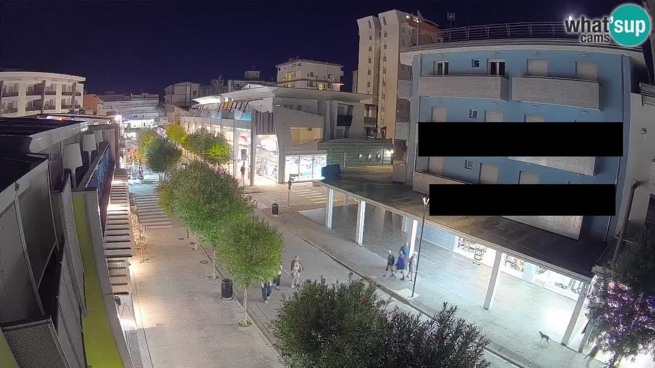 Bibione Fußgängerzone Webcam – Viale delle Costellazioni live