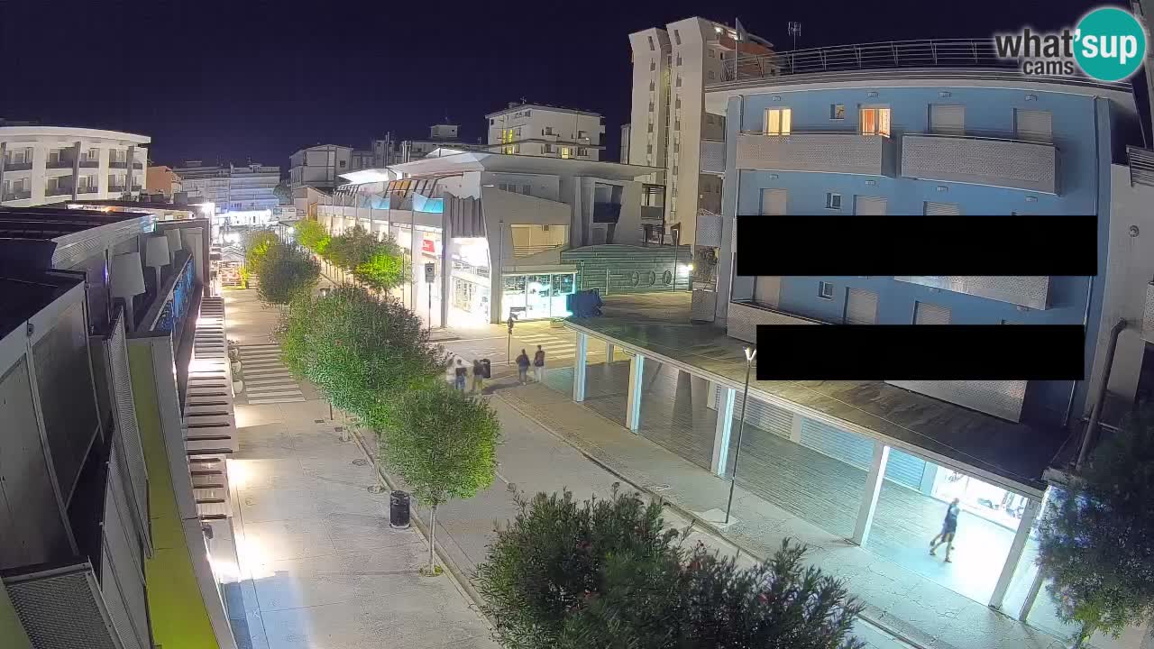 Bibione Fußgängerzone Webcam – Viale delle Costellazioni live