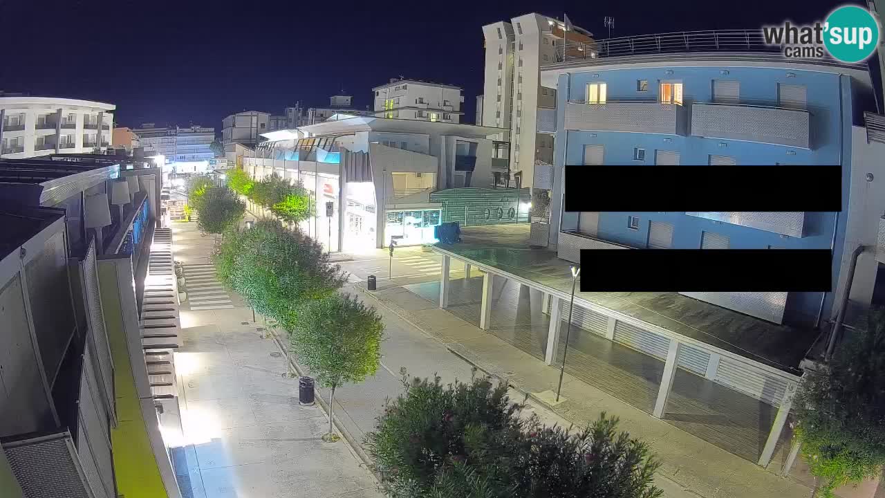 Bibione Fußgängerzone Webcam – Viale delle Costellazioni live