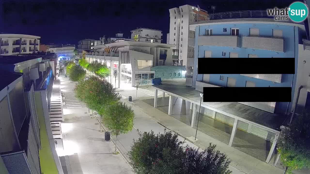 Webcam Passeggiata Bibione – Viale delle Costellazioni in Diretta