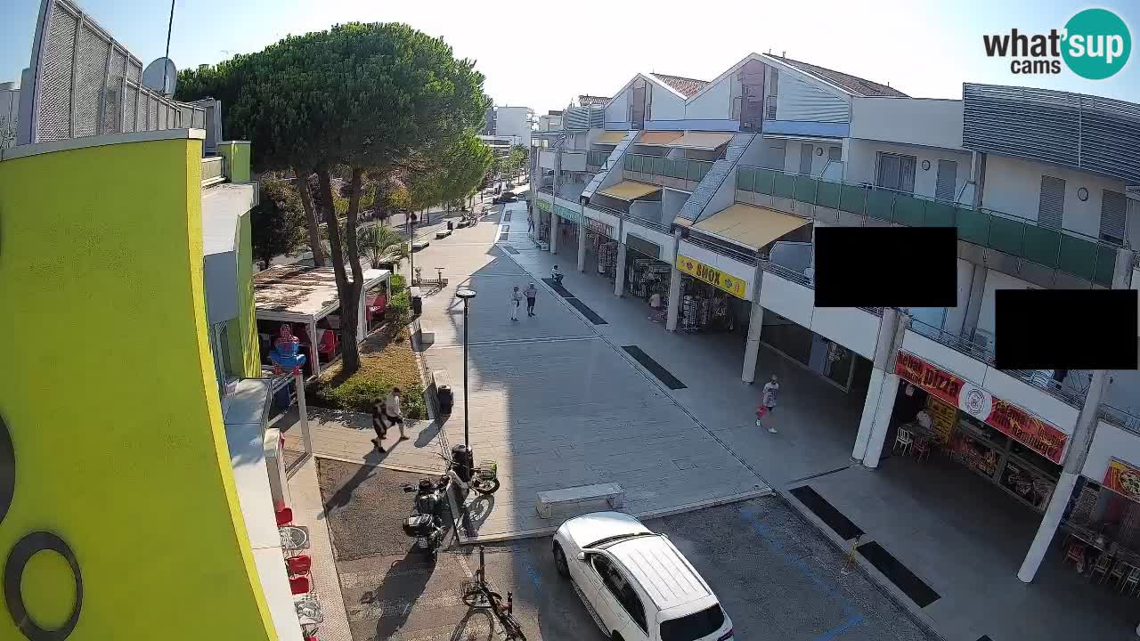 Webcam Rue Commerçante de Bibione – Vue en direct