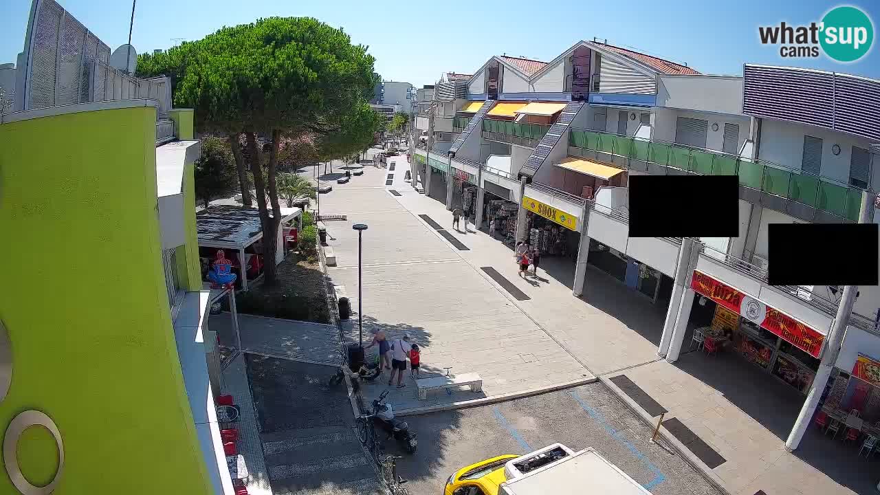 Webcam Rue Commerçante de Bibione – Vue en direct