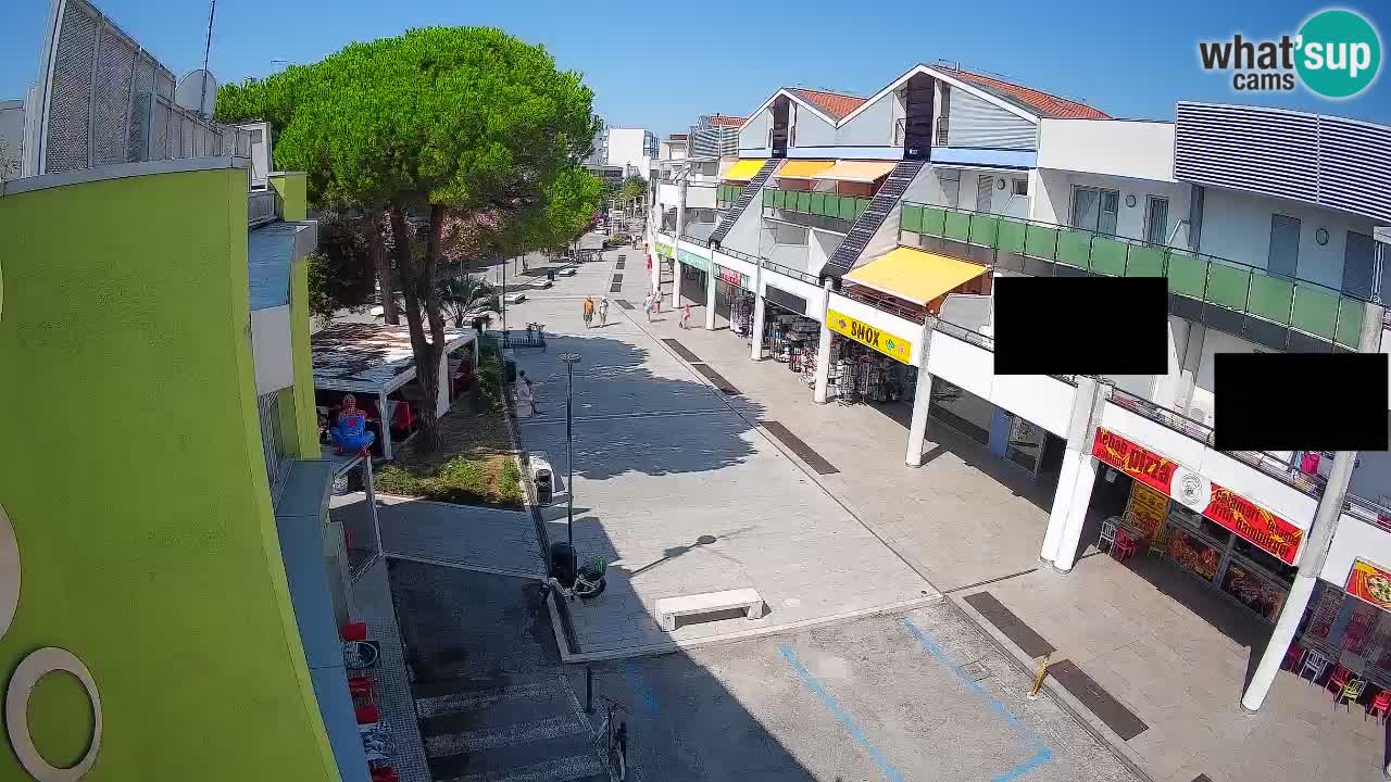 Web kamera Bibione – Trgovačka ulica uživo