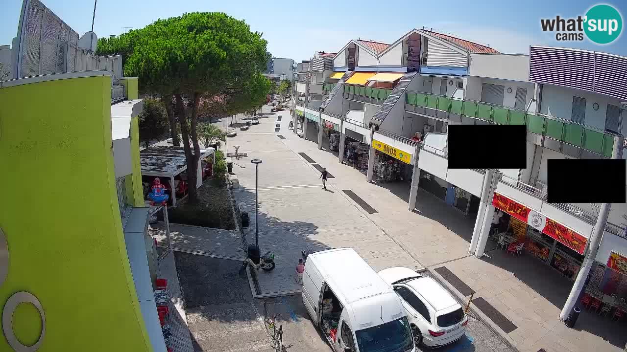 Webcam Rue Commerçante de Bibione – Vue en direct
