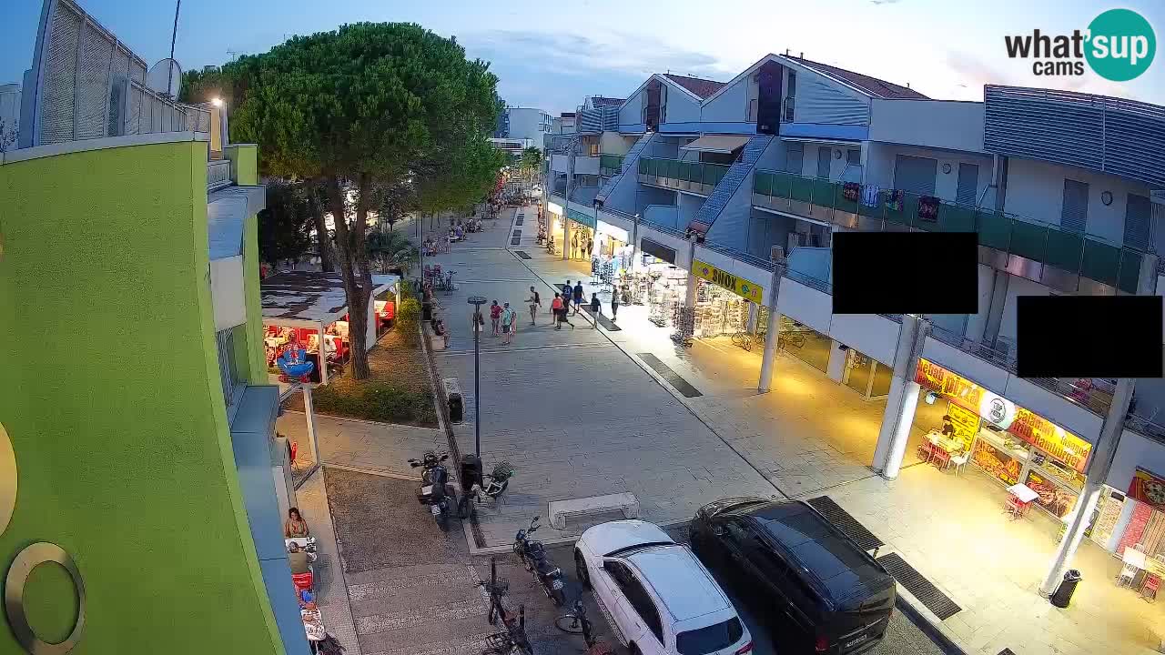 Webcam Bibione Einkaufsstraße – Liveblick