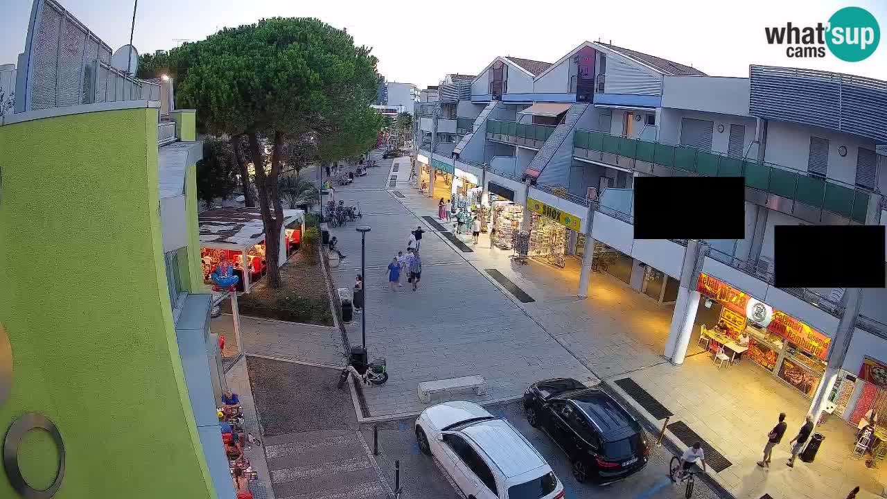 Webcam Bibione Einkaufsstraße – Liveblick