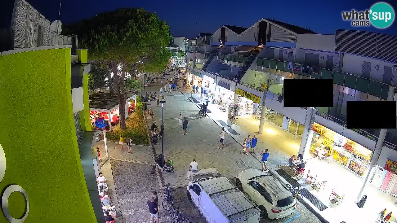 Web kamera Bibione – Trgovačka ulica uživo