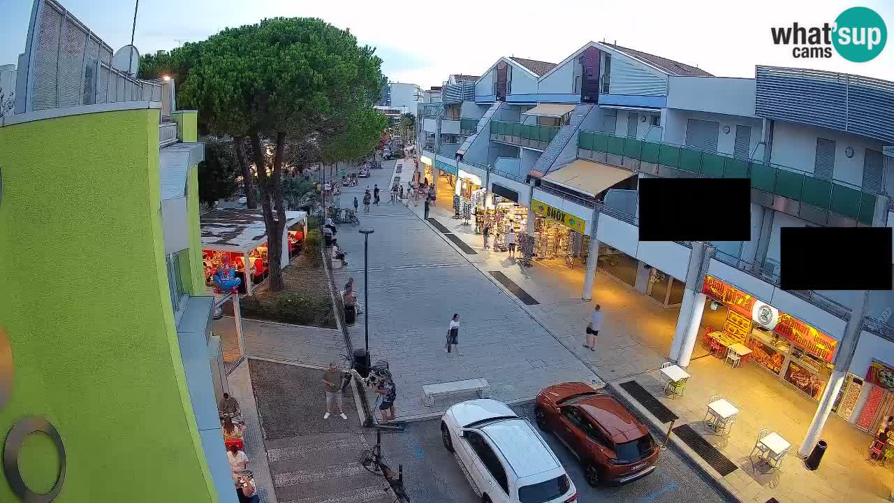 Webcam Rue Commerçante de Bibione – Vue en direct