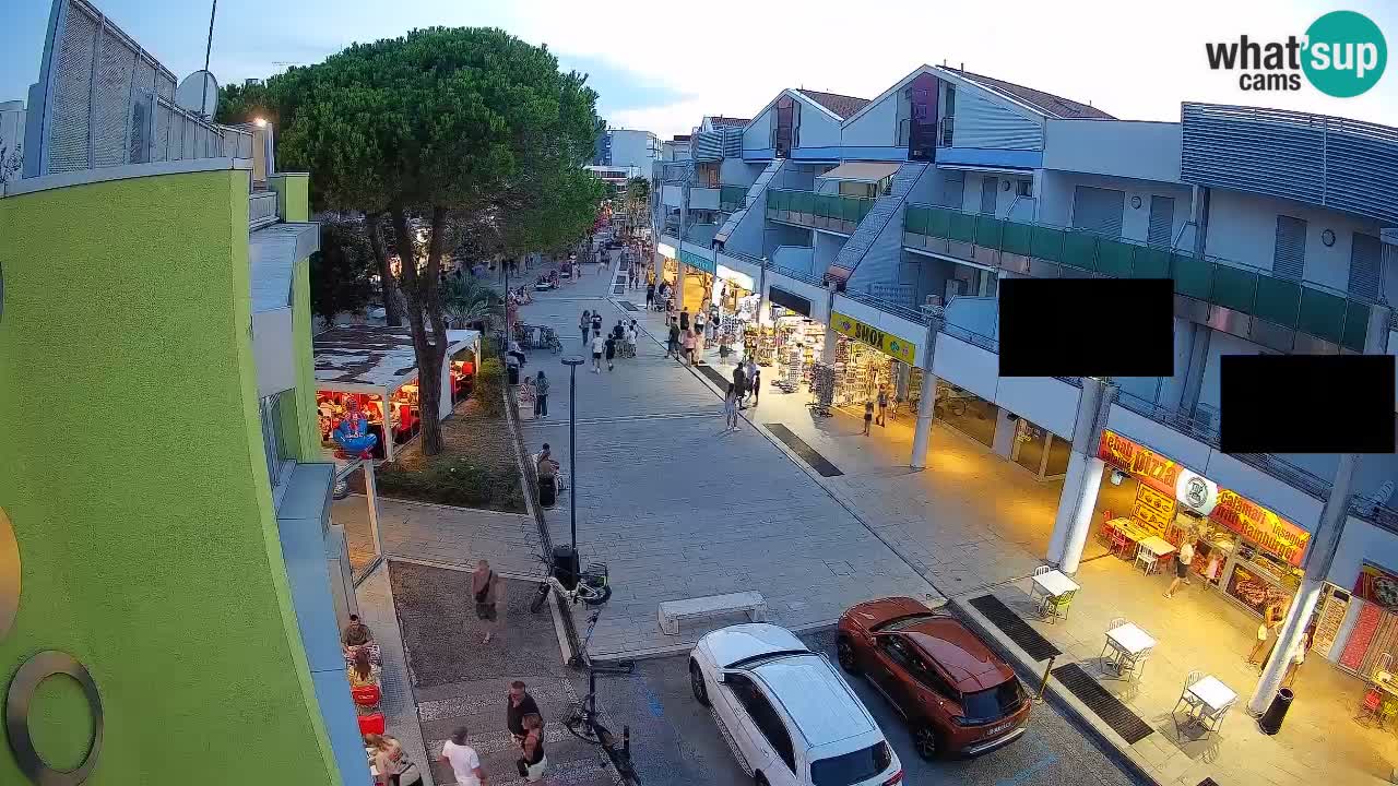 Webcam Rue Commerçante de Bibione – Vue en direct