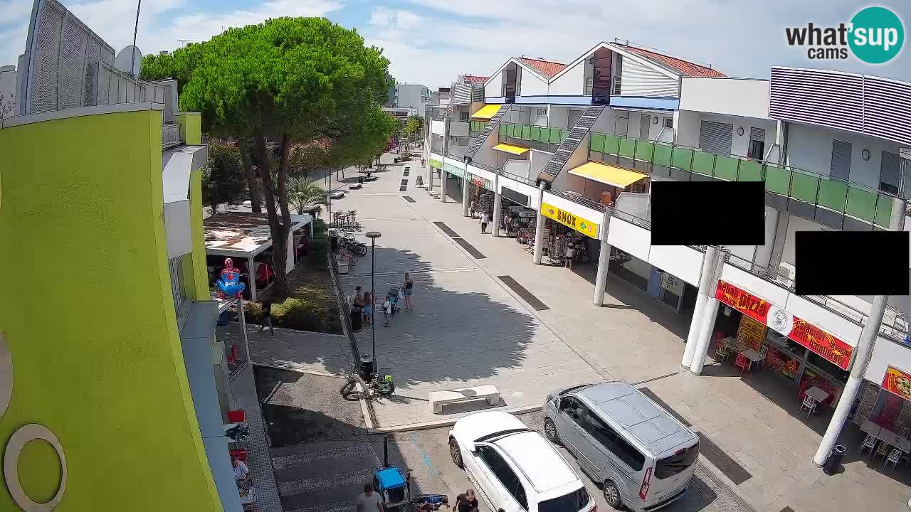 Webcam Rue Commerçante de Bibione – Vue en direct