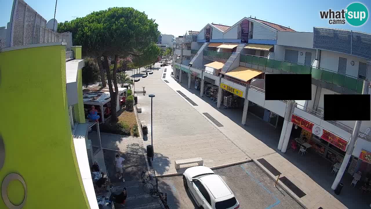 Webcam Rue Commerçante de Bibione – Vue en direct