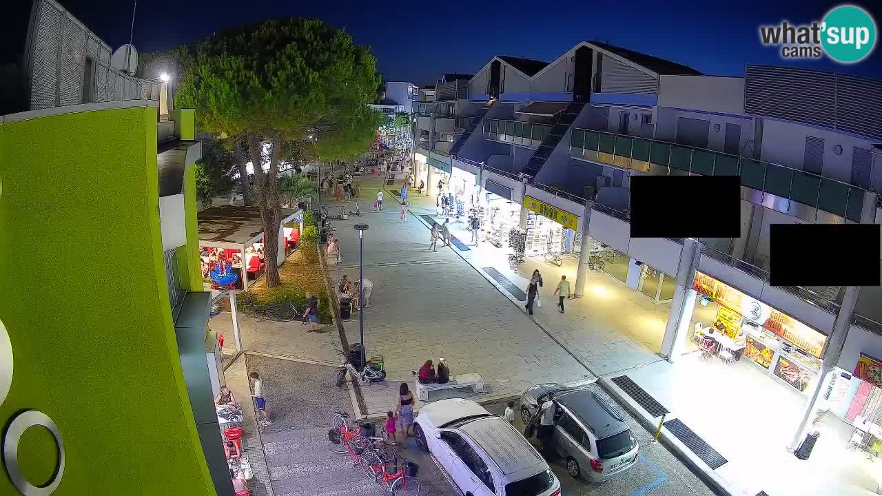 Webcam Rue Commerçante de Bibione – Vue en direct