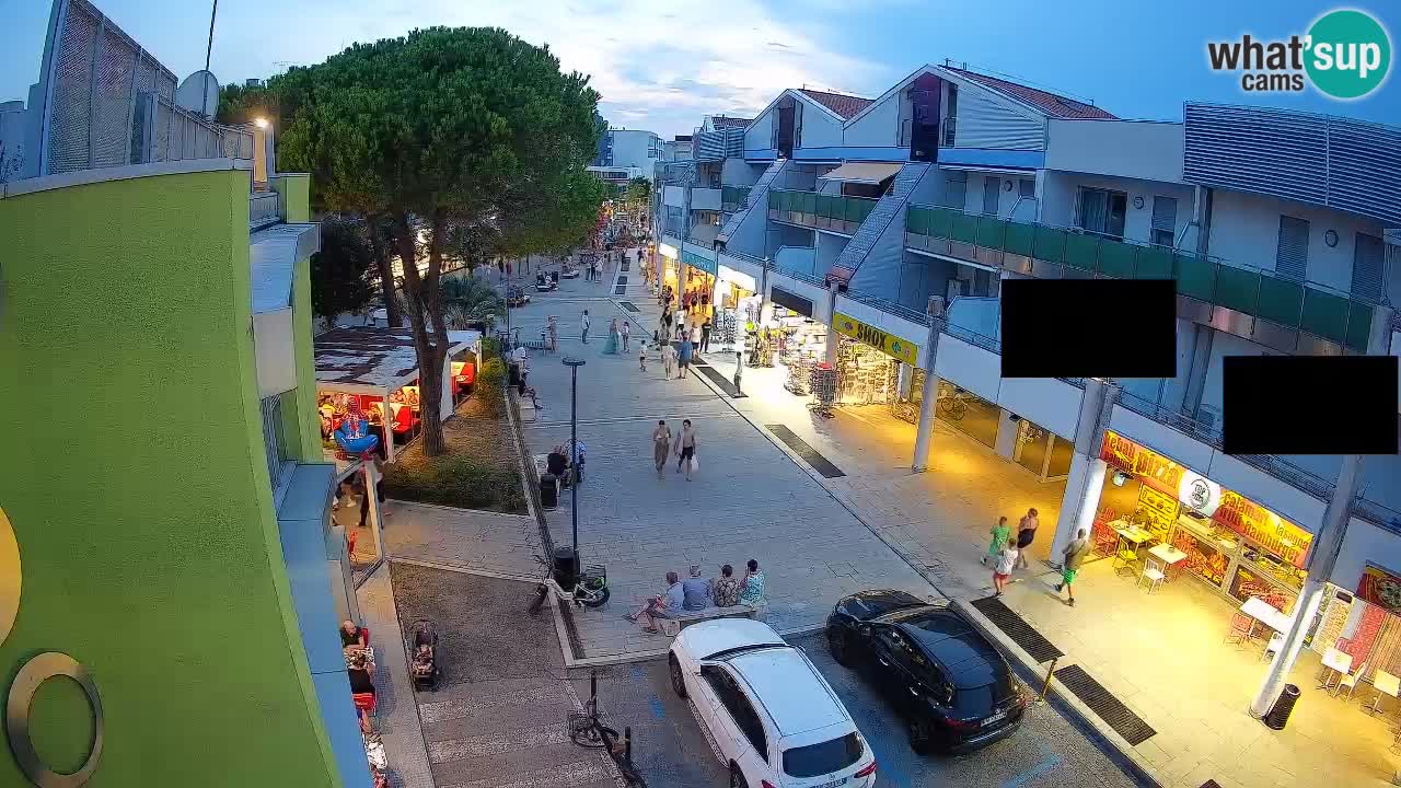 Web kamera Bibione – Trgovačka ulica uživo