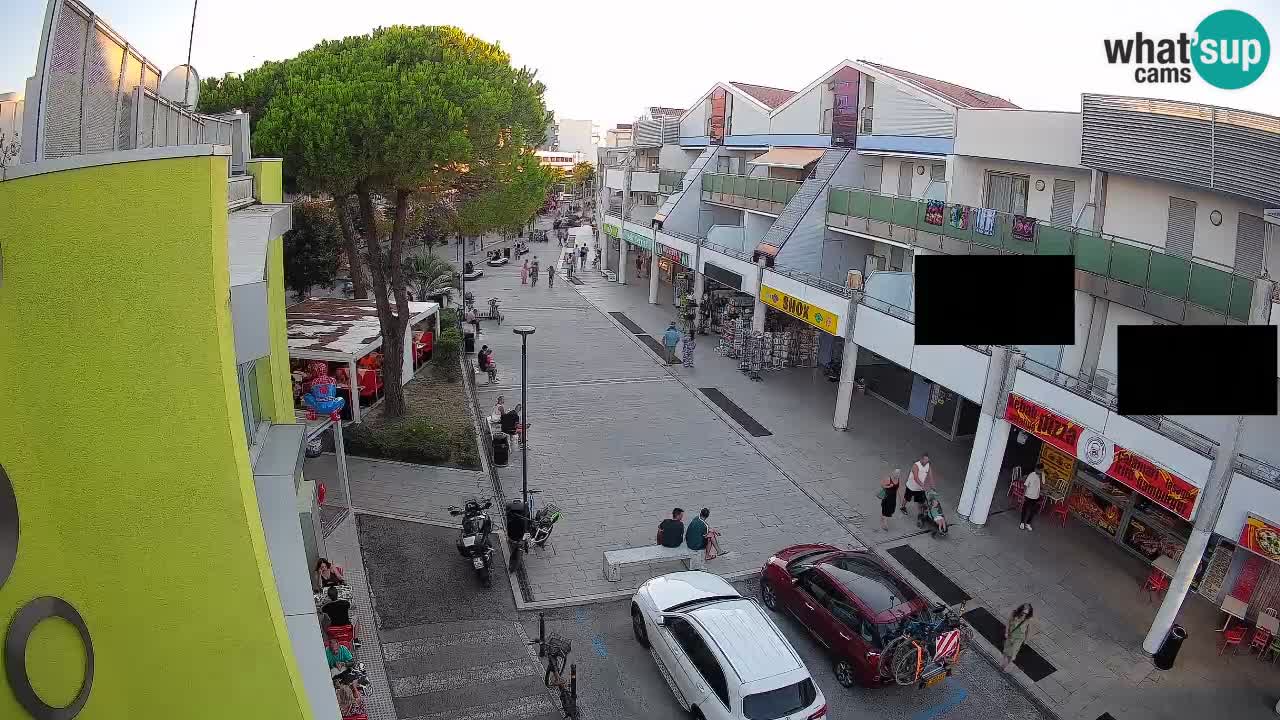 Webcam Bibione Einkaufsstraße – Liveblick