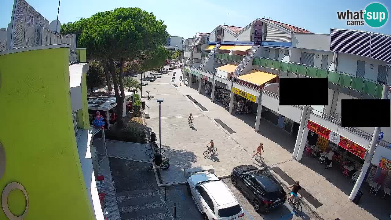 Webcam Rue Commerçante de Bibione – Vue en direct