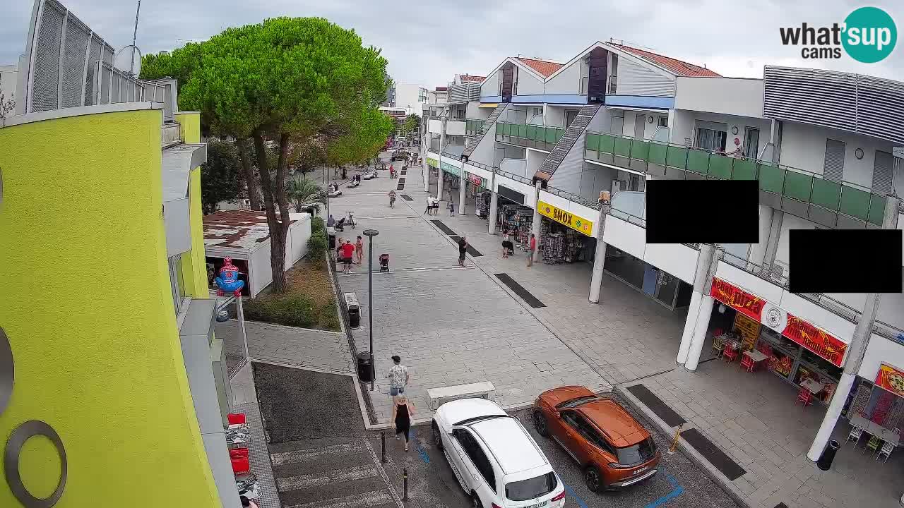 Webcam Rue Commerçante de Bibione – Vue en direct