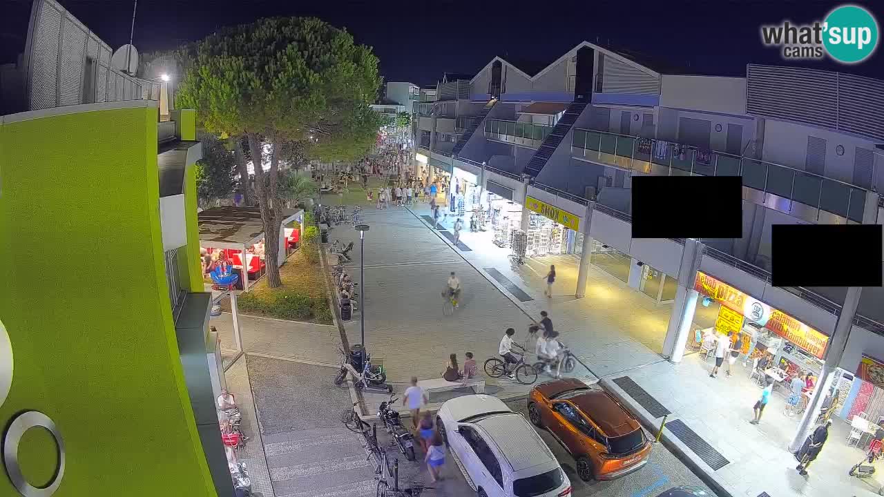 Webcam Bibione Einkaufsstraße – Liveblick