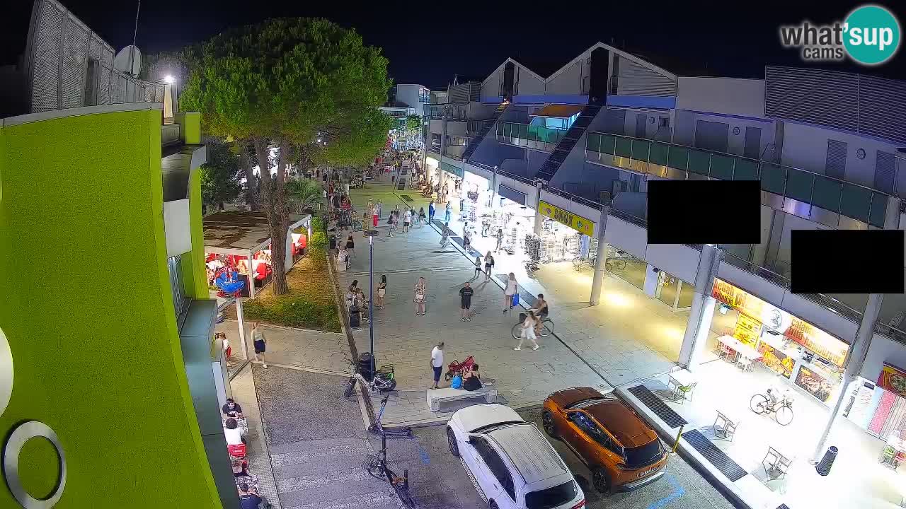 Webcam Bibione Einkaufsstraße – Liveblick