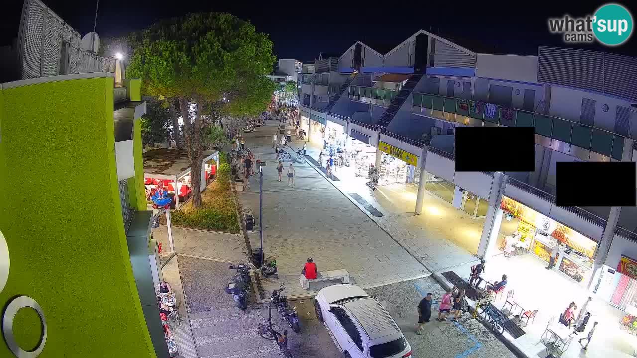 Webcam Rue Commerçante de Bibione – Vue en direct