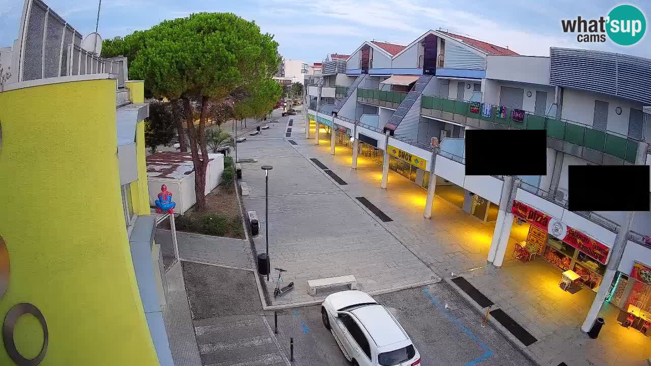 Webcam Bibione Einkaufsstraße – Liveblick
