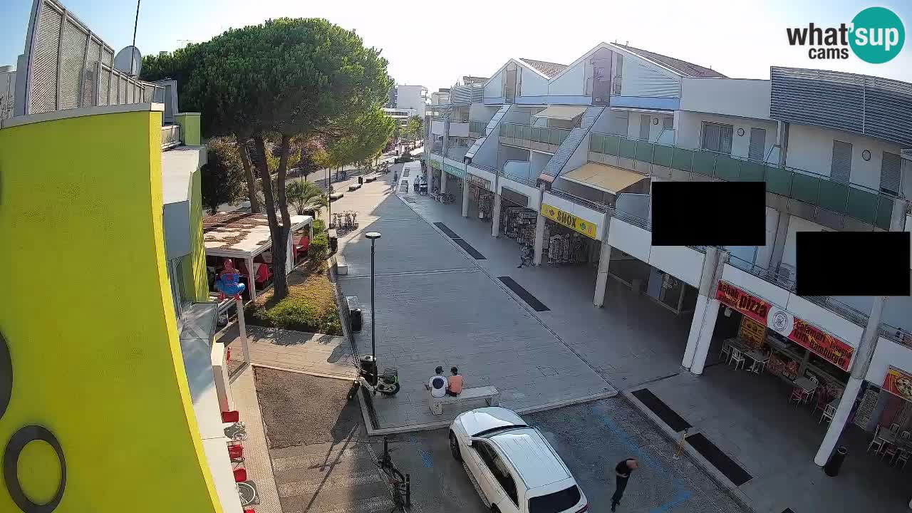Webcam Bibione Einkaufsstraße – Liveblick
