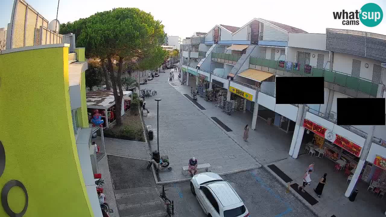 Webcam Bibione Einkaufsstraße – Liveblick