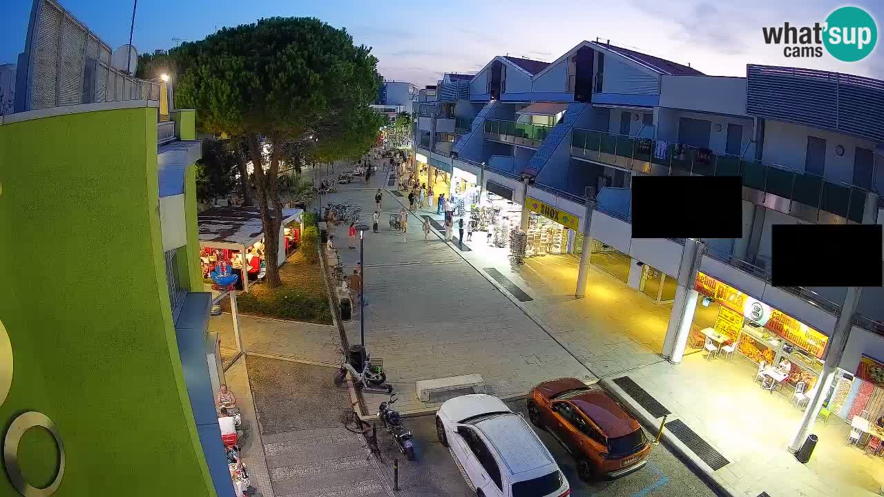 Webcam Bibione Einkaufsstraße – Liveblick
