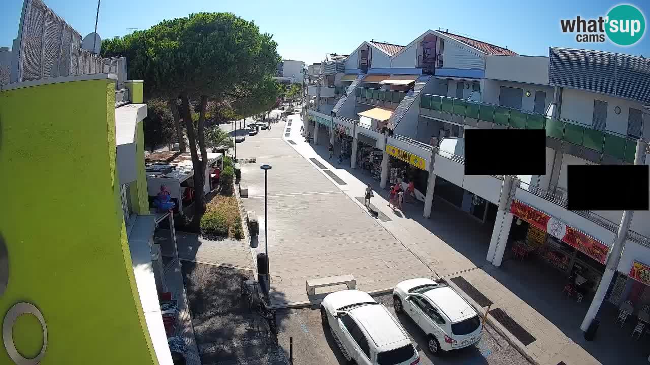Webcam Bibione Einkaufsstraße – Liveblick