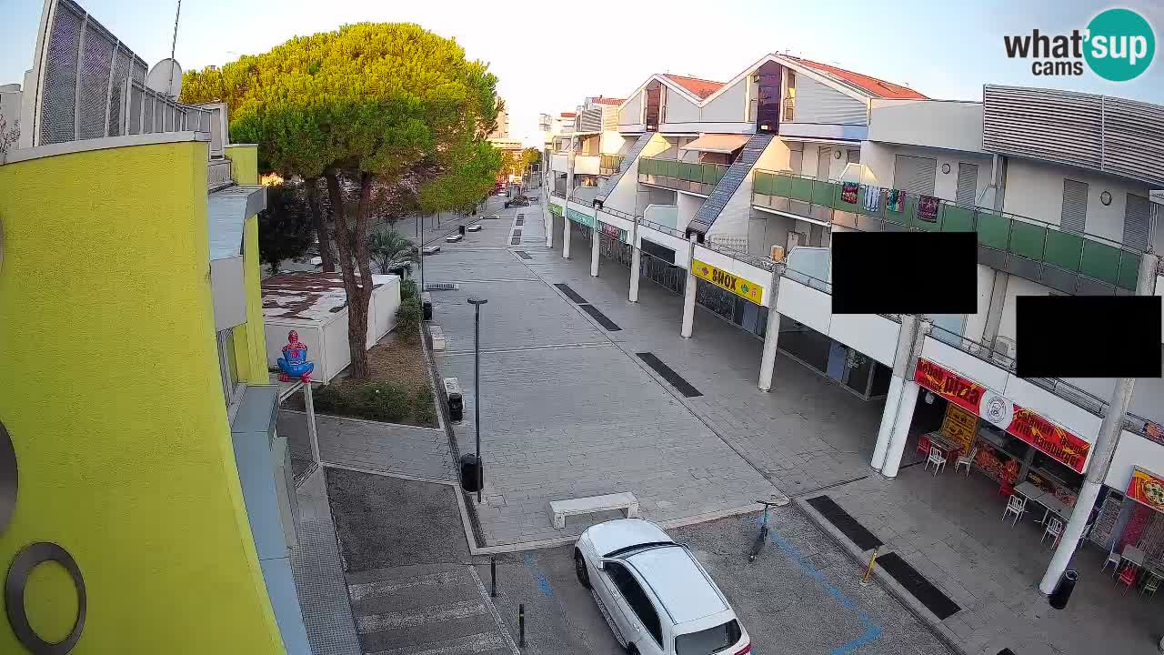 Webcam Bibione Einkaufsstraße – Liveblick