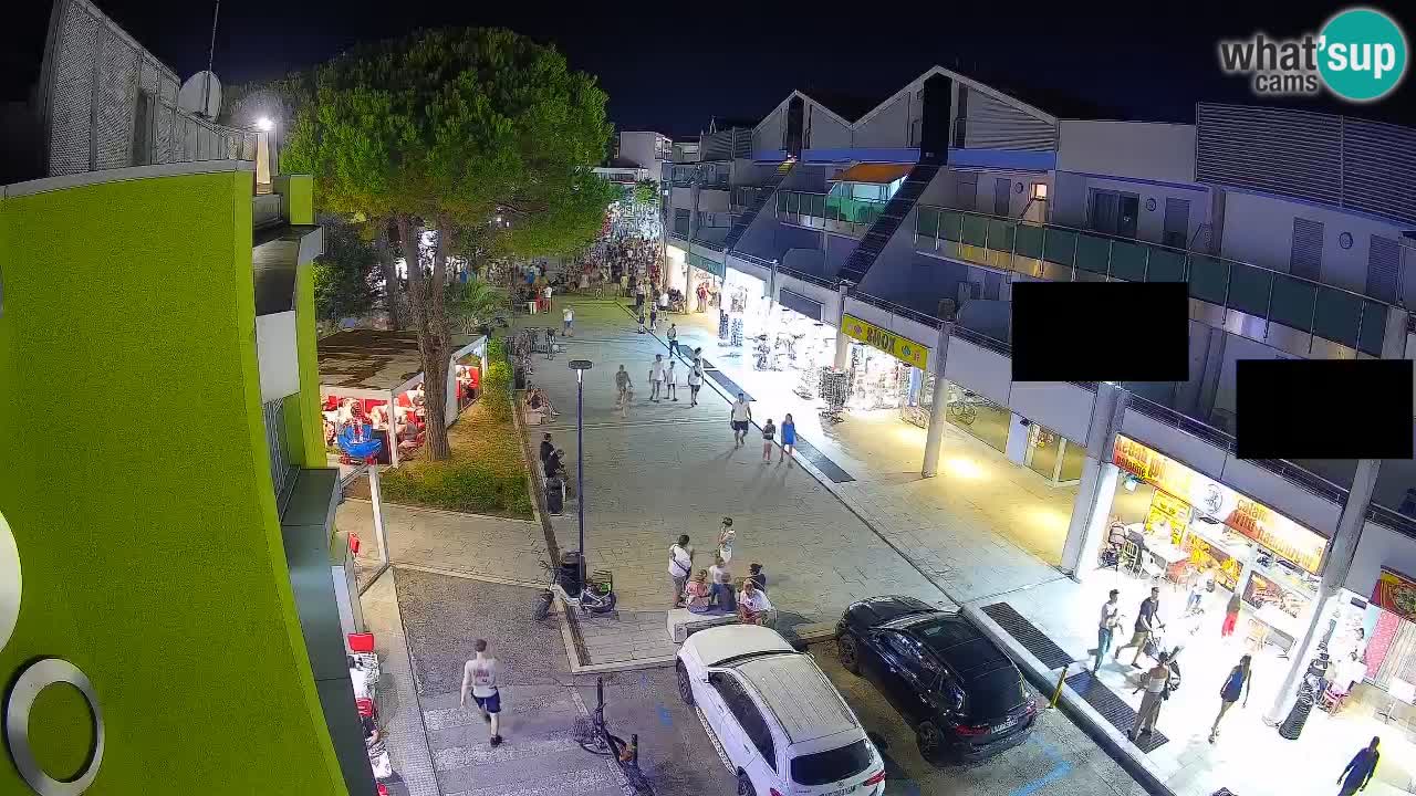 Webcam Rue Commerçante de Bibione – Vue en direct