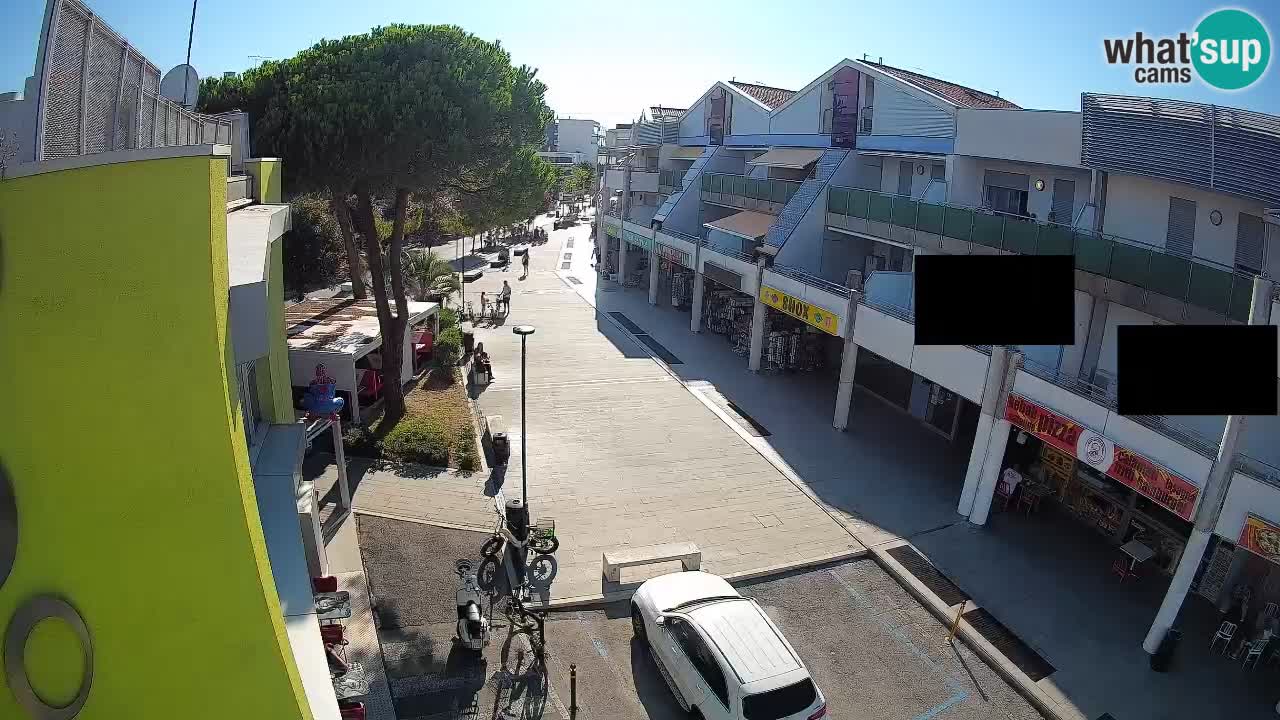 Webcam Rue Commerçante de Bibione – Vue en direct