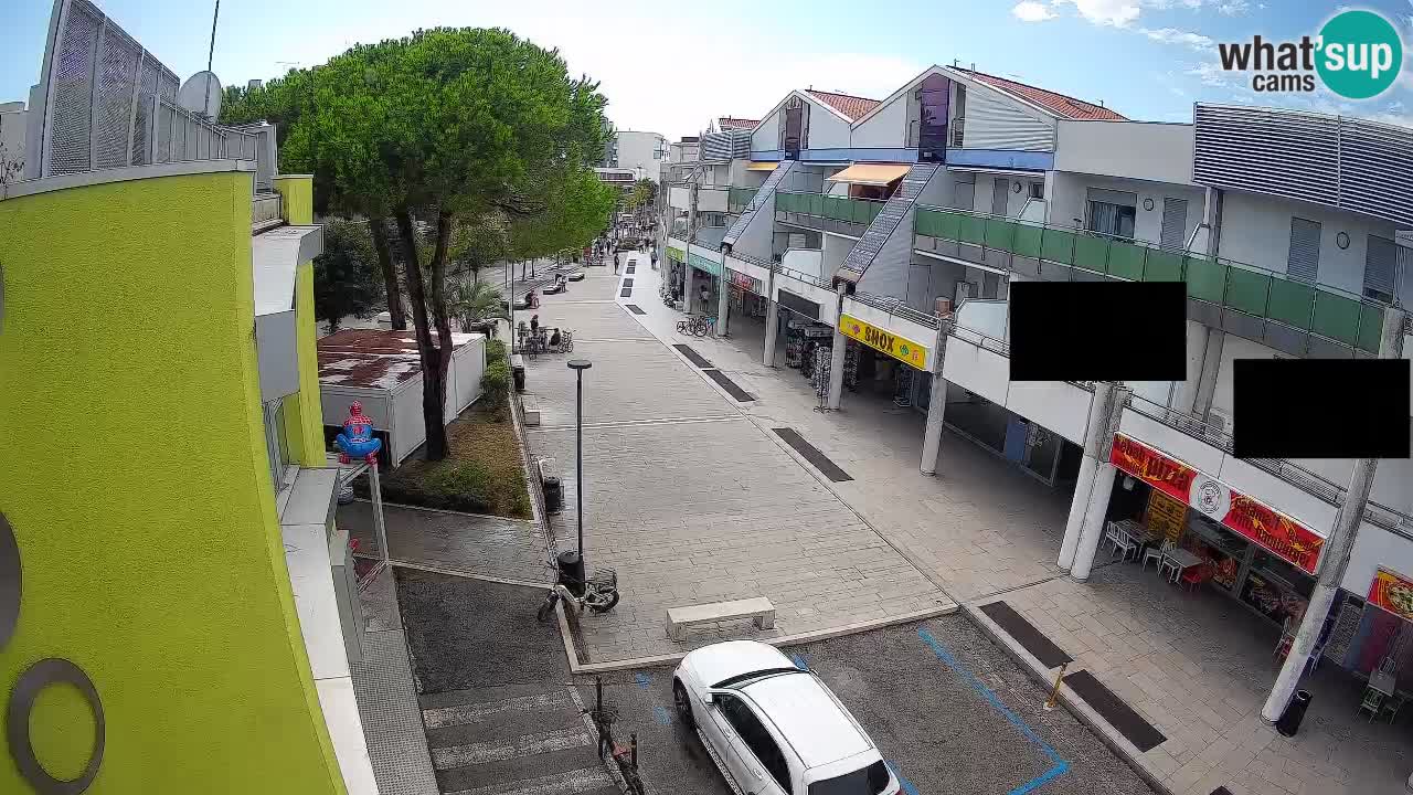 Webcam Rue Commerçante de Bibione – Vue en direct