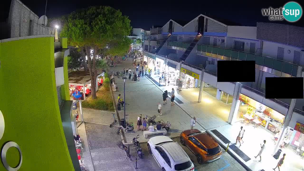 Webcam Rue Commerçante de Bibione – Vue en direct