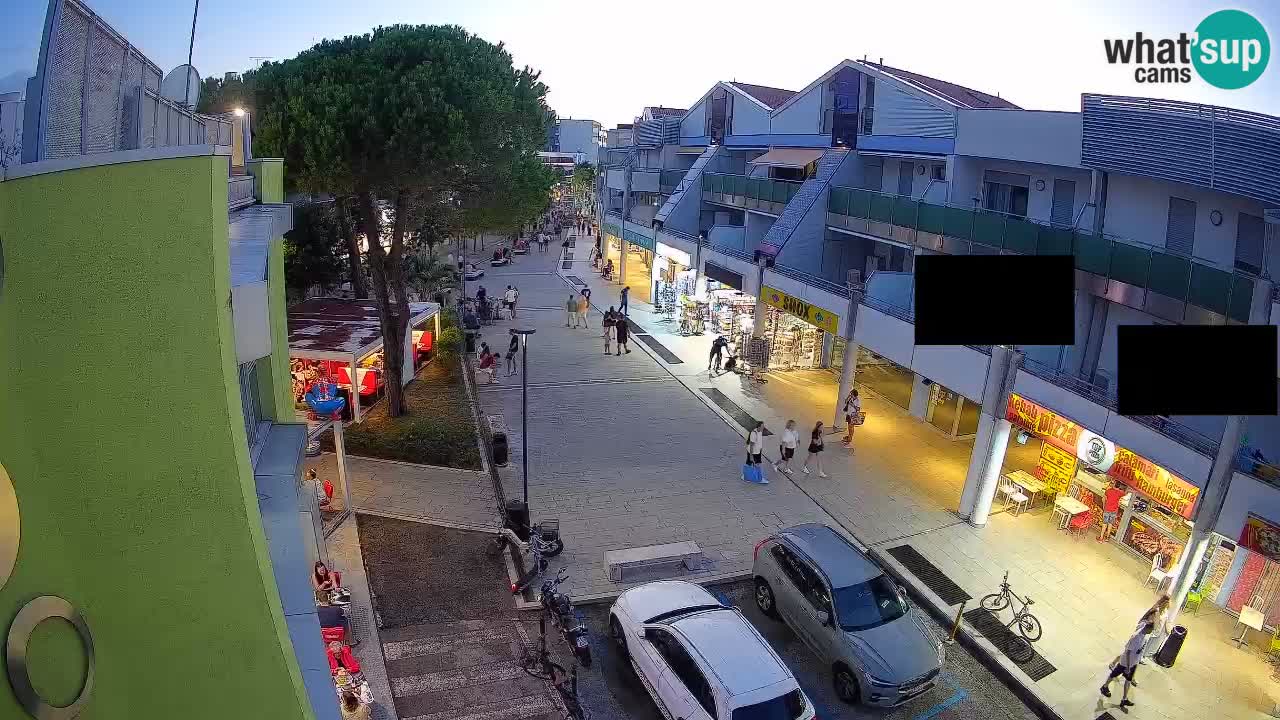 Webcam Bibione Einkaufsstraße – Liveblick