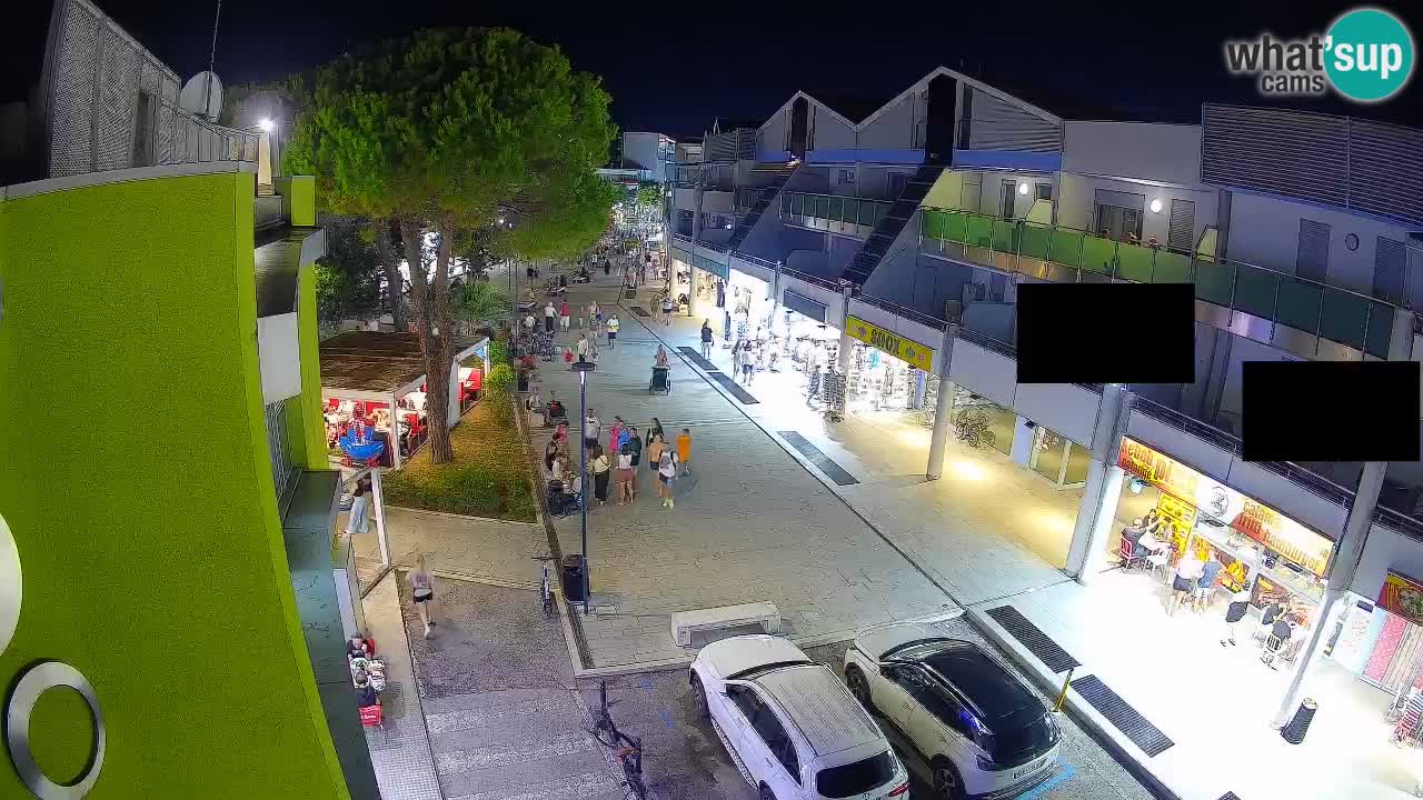Web kamera Bibione – Trgovačka ulica uživo