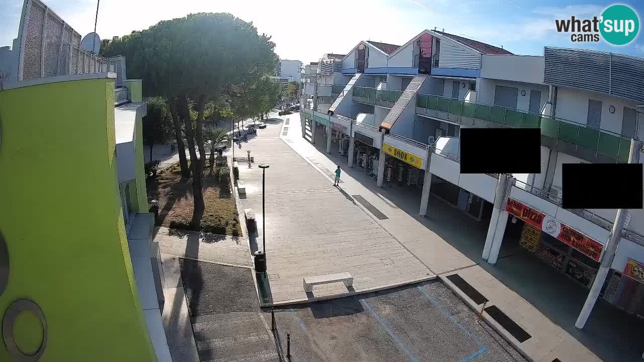 Webcam Bibione Einkaufsstraße – Liveblick