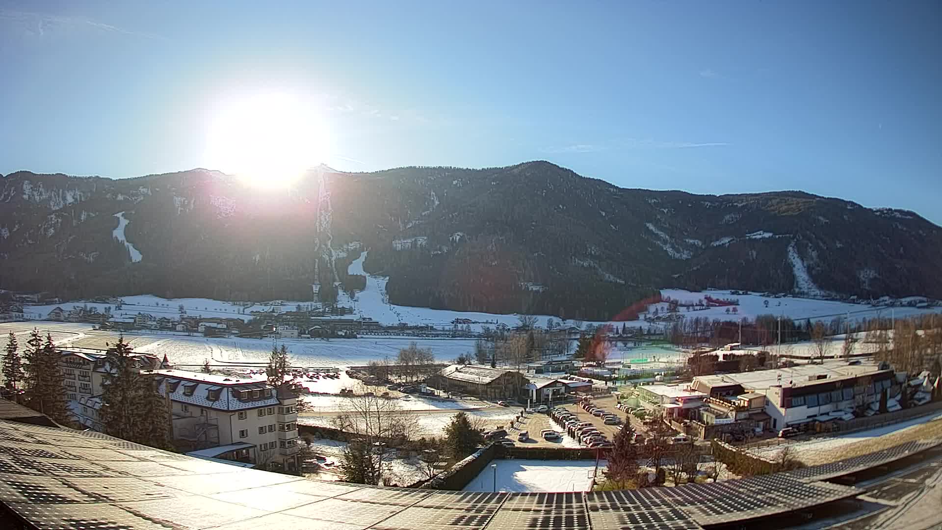 Spletna kamera Riscone | Hotel Olympia | Pogled na Kronplatz